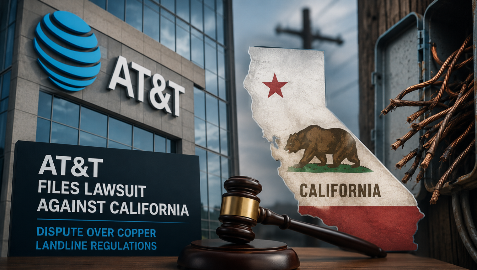 AT&T Takes California to Court Over Copper Landline Rules Amid Push for Network Modernization
